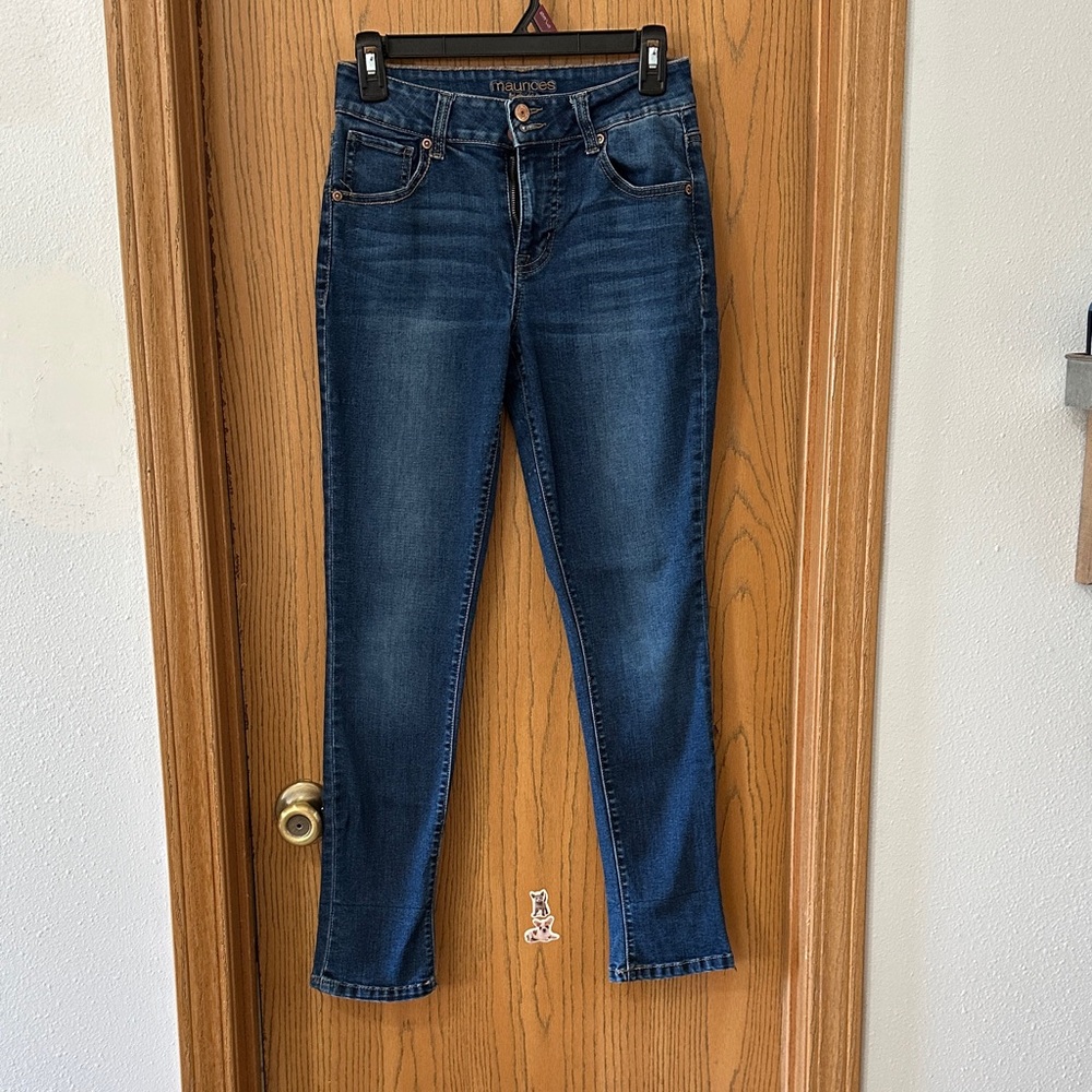 Maurices Dark Blue Skinny Jeans